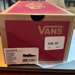 Kids Classic Slip-On Black Vans black/true white Size 1.0